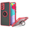 TJS "Define" Ring Kickstand Phone Case for Samsung A52 5G