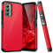 TJS "ArmorLux" Hybrid Phone Case for Cricket Outlast