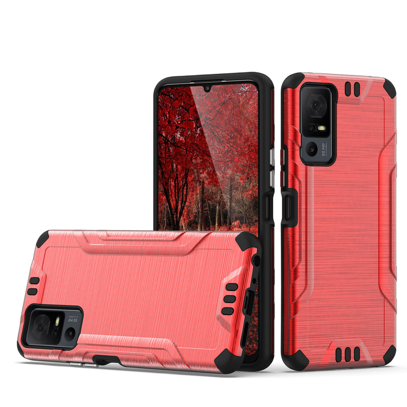 TJS "Herculus" Hybrid Phone Case for TCL 40 XL / TCL 40 T (T608DL)