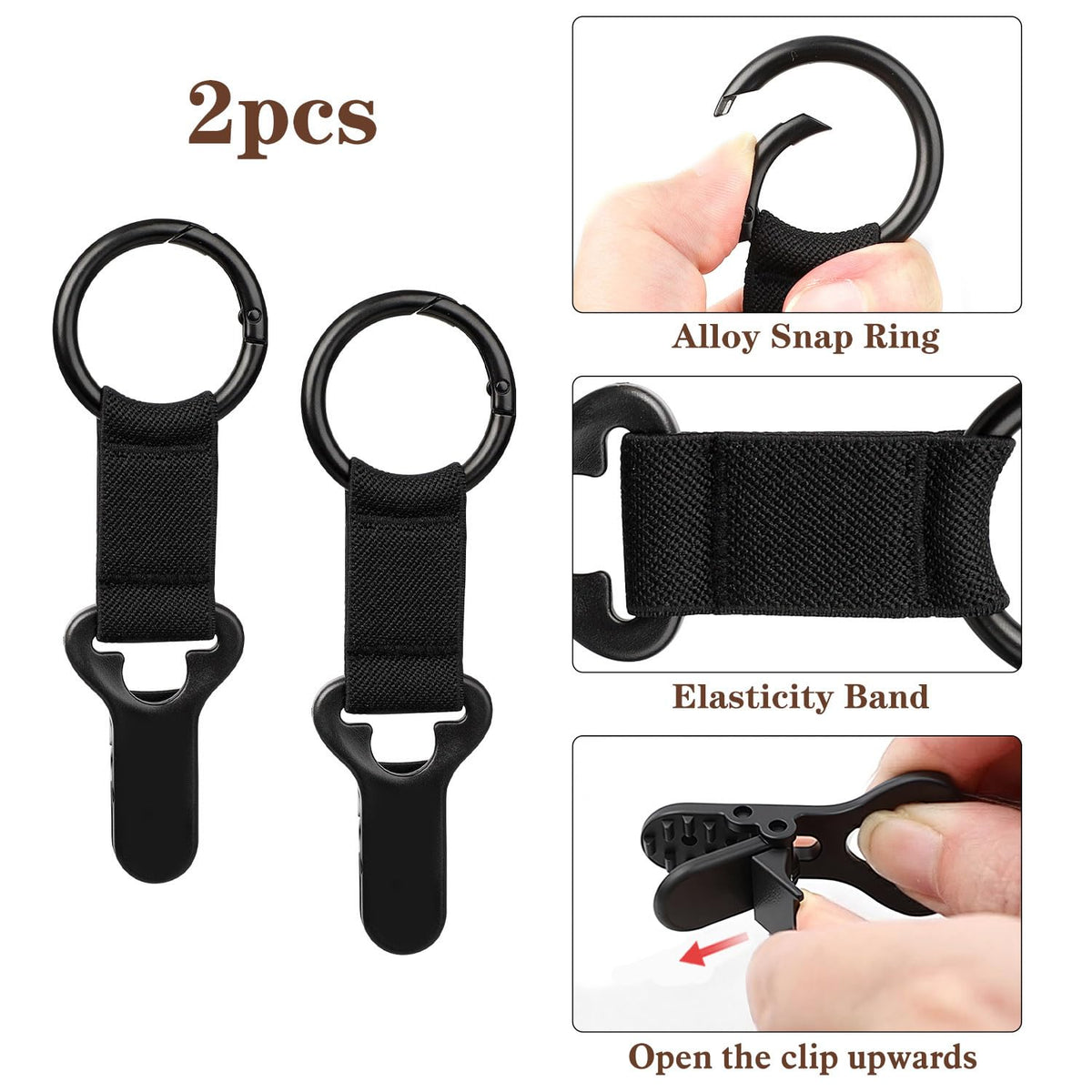 Niveaya Hat Clip for Travel on Bag, Strong Clip Secure Hold - image 2