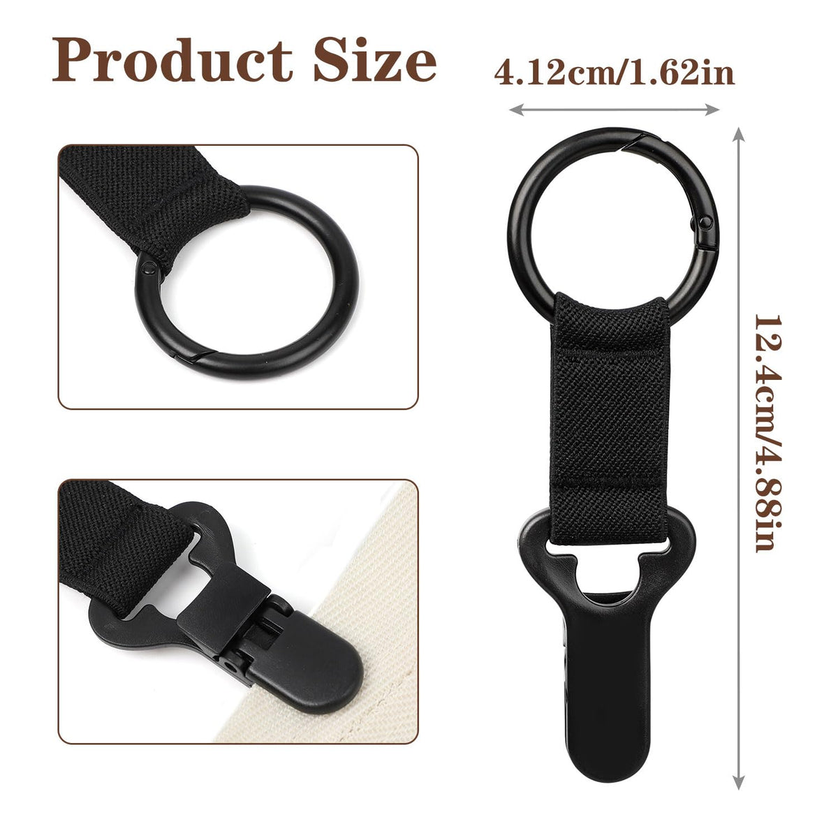 Niveaya Hat Clip for Travel on Bag, Strong Clip Secure Hold - image 6
