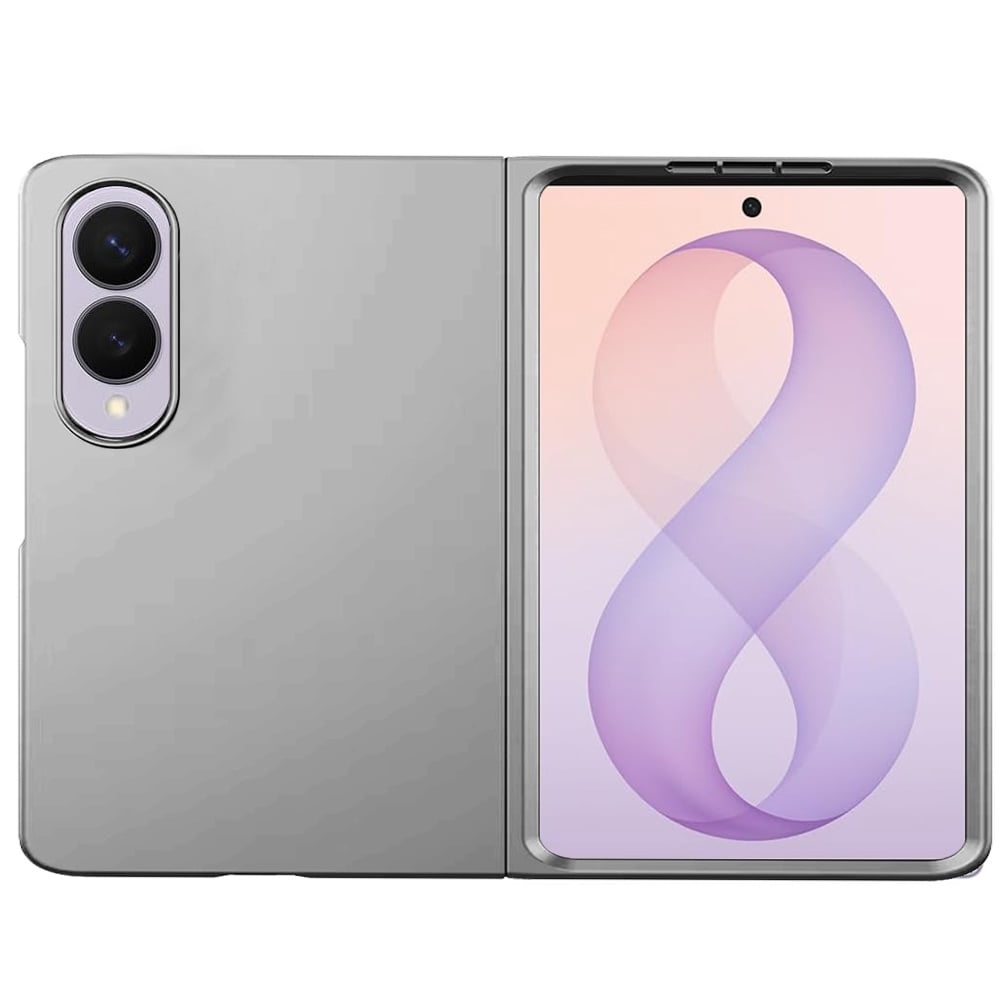 TJS Samsung Galaxy Z Fold8 slim matte phone case - Silver - image 4