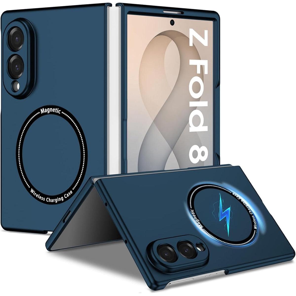 TJS Samsung Galaxy Z Fold8 phone case - Blue - image 1