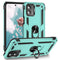 TJS "DuoGuard" Ring Kickstand Phone Case for Motorola G 5G 2023