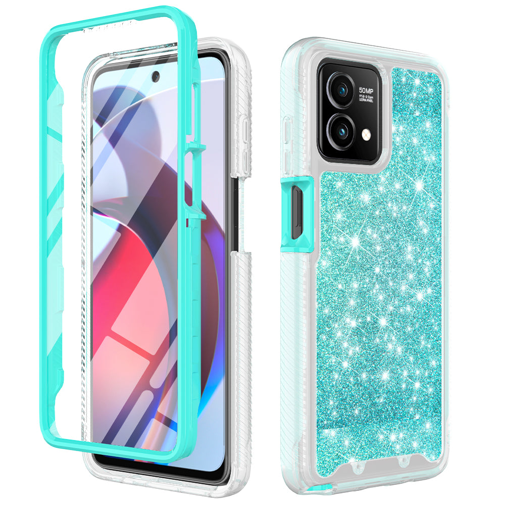 TJS "JUNO" Built-in Screen Protector Full-Body Protection Phone Case for Motorola G Stylus 5G 2023