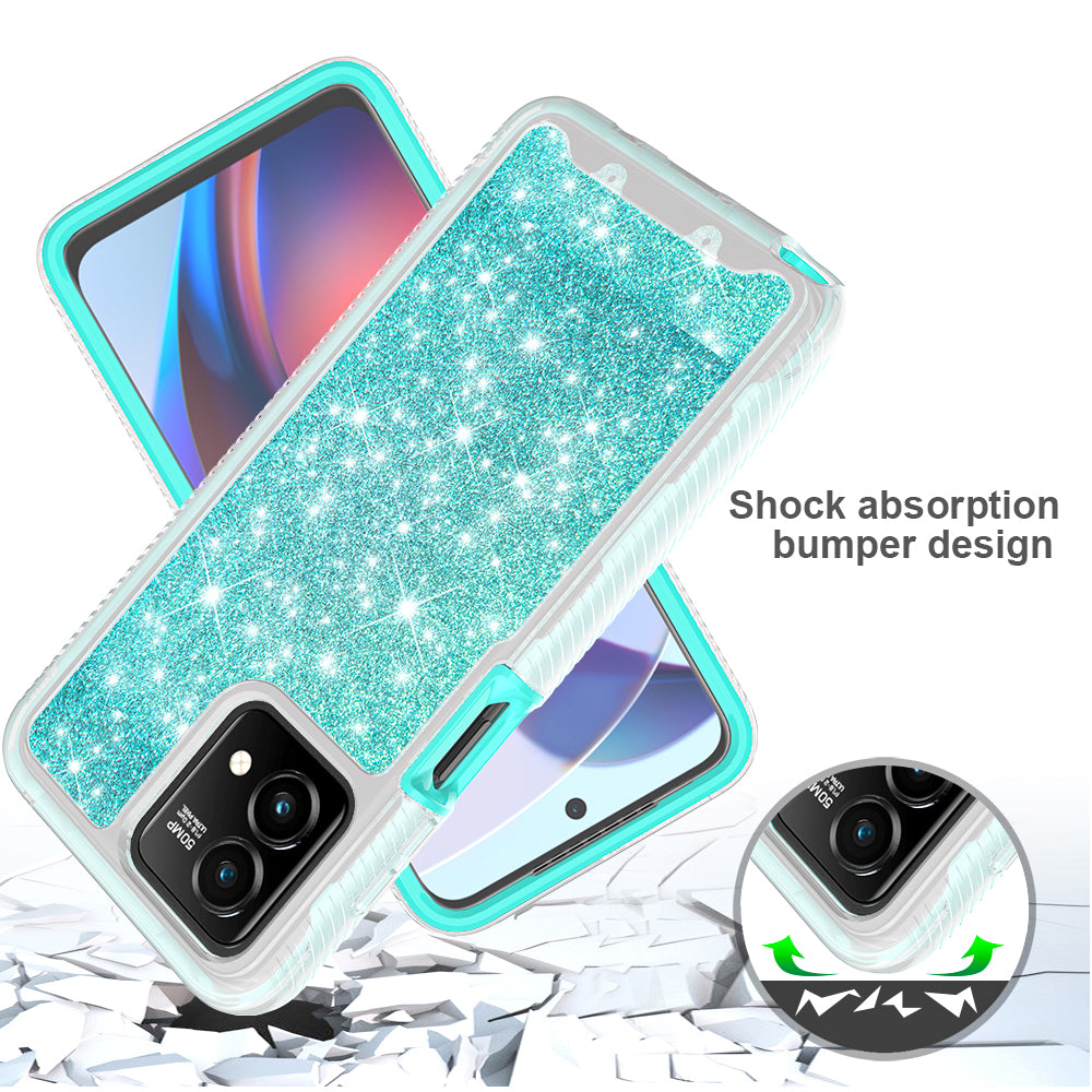 TJS "JUNO" Built-in Screen Protector Full-Body Protection Phone Case for Motorola G Stylus 5G 2023