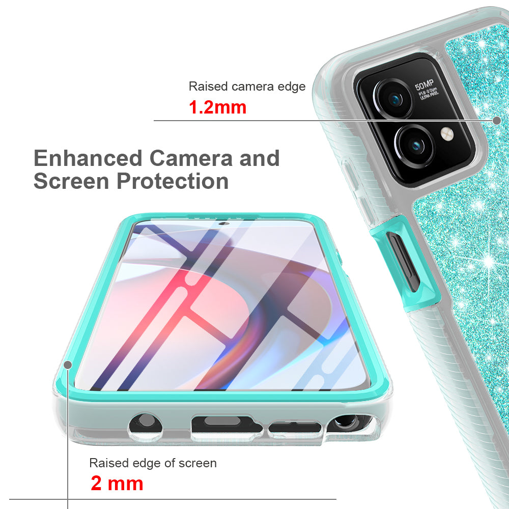 TJS "JUNO" Built-in Screen Protector Full-Body Protection Phone Case for Motorola G Stylus 5G 2023