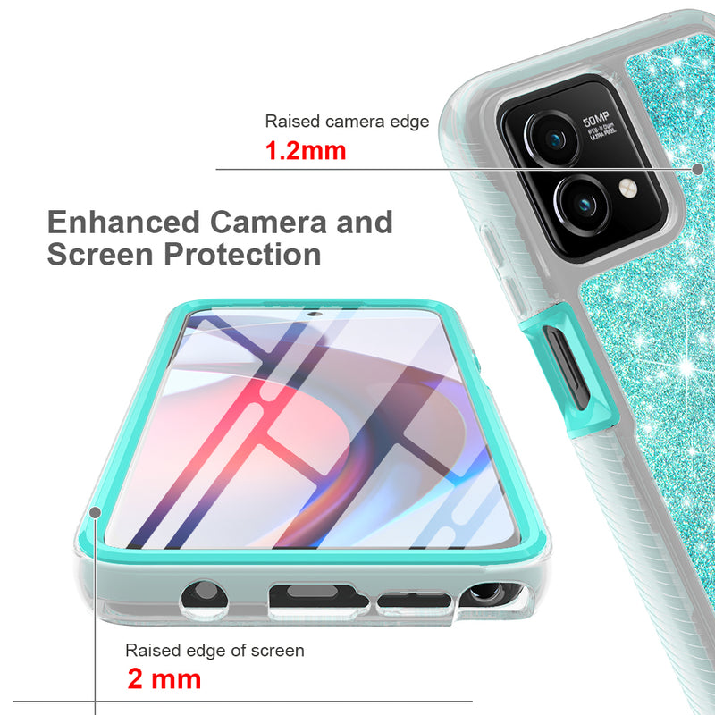 TJS "JUNO" Built-in Screen Protector Full-Body Protection Phone Case for Motorola G Stylus 5G 2023