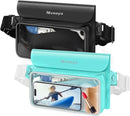 TJS 9.5 inch Black+Green floating waterproof fanny pack