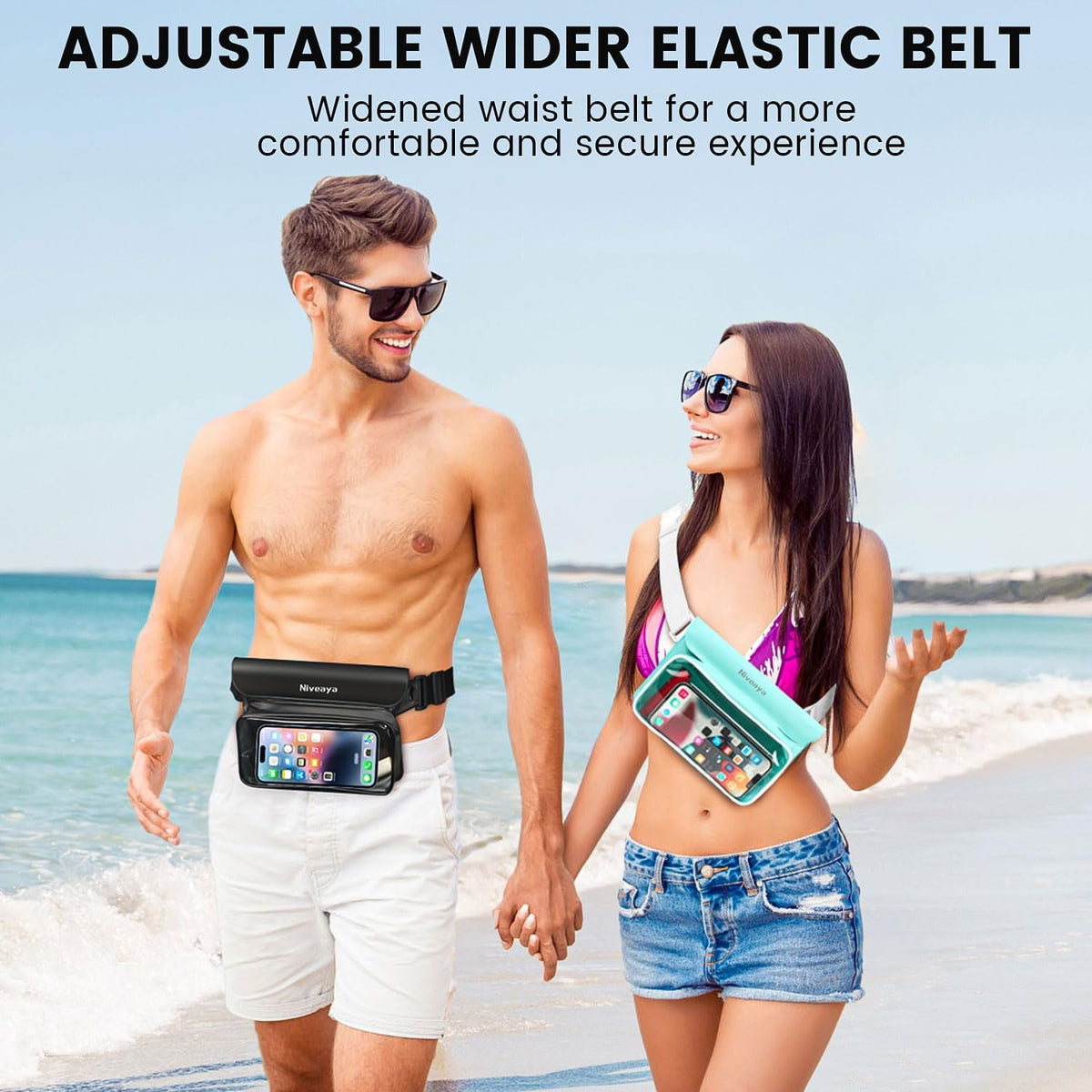 TJS 9.5 inch waterproof fanny pack detail 4