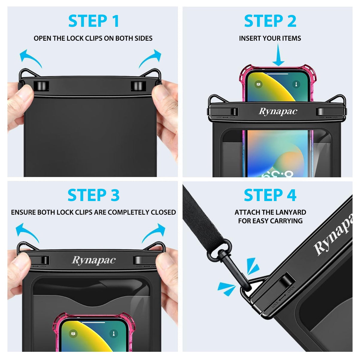 TJS waterproof phone pouch detail