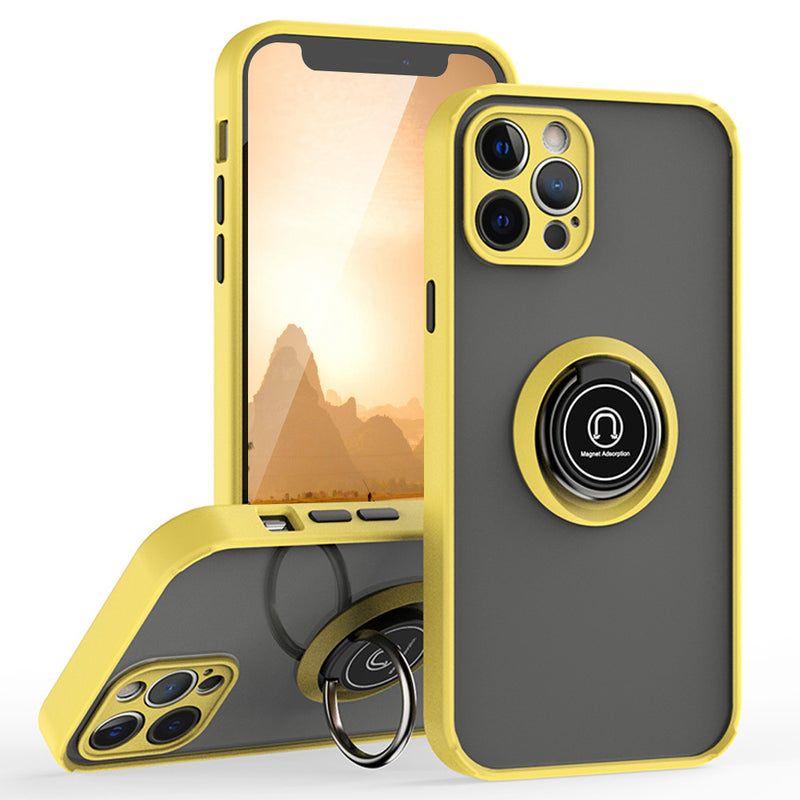 TJS "Define" Ring Kickstand Phone Case for iPhone 12 Pro Max