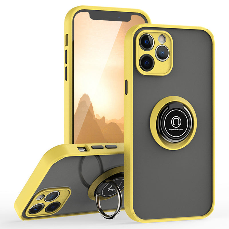 TJS "Define" Ring Kickstand Phone Case for iPhone 12