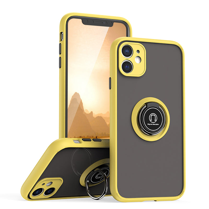TJS "Define" Ring Kickstand Phone Case for iPhone 11