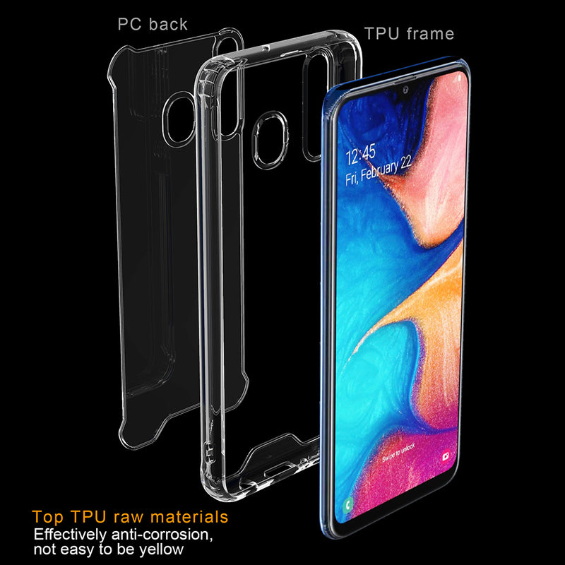 TJS "Agile" Transparent TPU Phone Case for Galaxy A50 - InfinityAccessories017