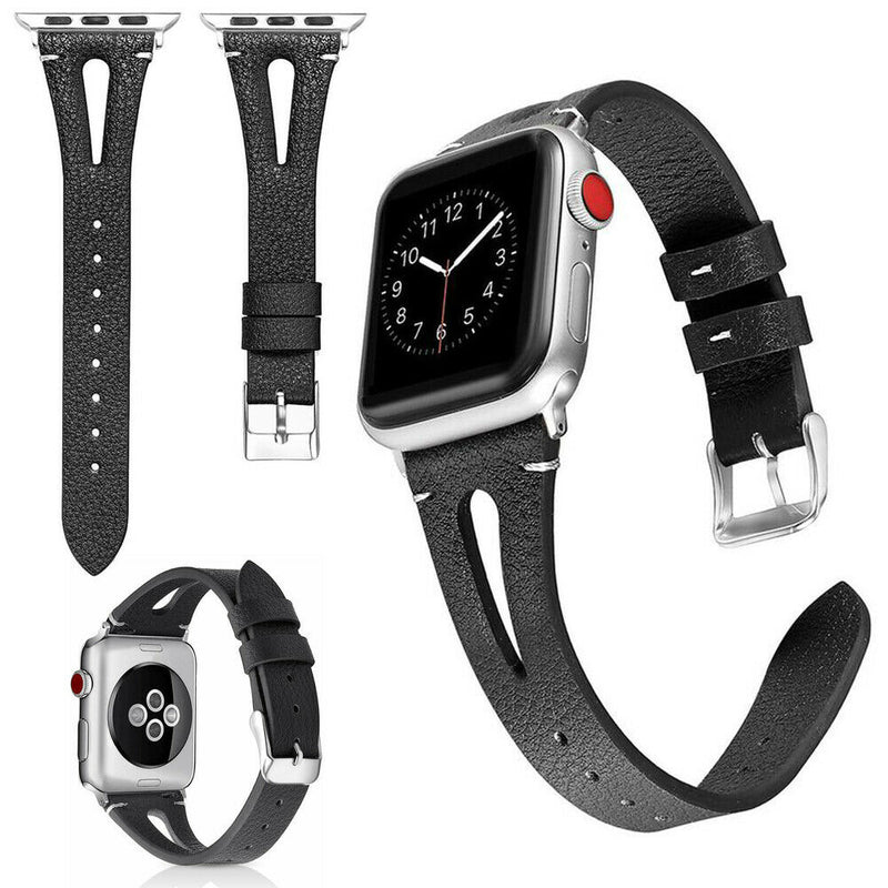 Leather Watch Band Strap Floral Flowers for Apple Watch Series 5/4/3/2/1 - InfinityAccessories017