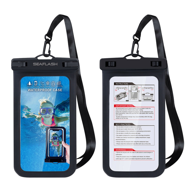 Waterproof Phone Case IPX8 Underwater Pouch Bag Pack Dry Bag Case Cover for Cell Phone - InfinityAccessories017