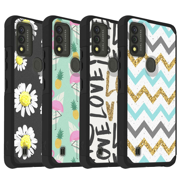 TJS "ArmorLux" Hybrid Phone Case for T-Mobile Wiko Voix
