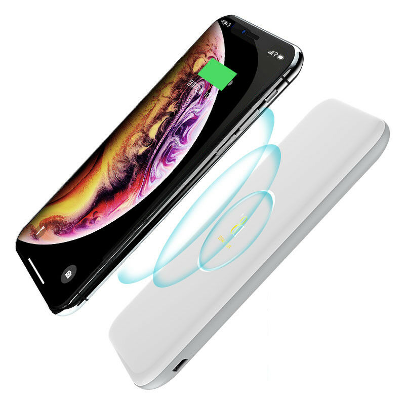 Dual USB Qi Wireless 8000mAh Power Bank Fast Charging Portable Battery Charger - InfinityAccessories017