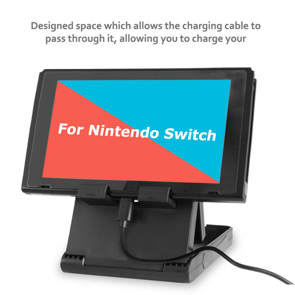 Nintendo Switch Stand Dock Bracket Adjustable Playstand Foldable Holder Cradle - InfinityAccessories017