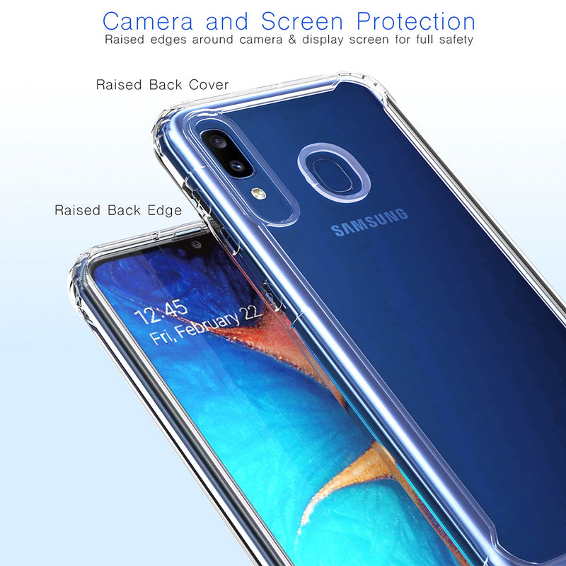 TJS "Agile" Transparent TPU Phone Case for Galaxy A50 - InfinityAccessories017