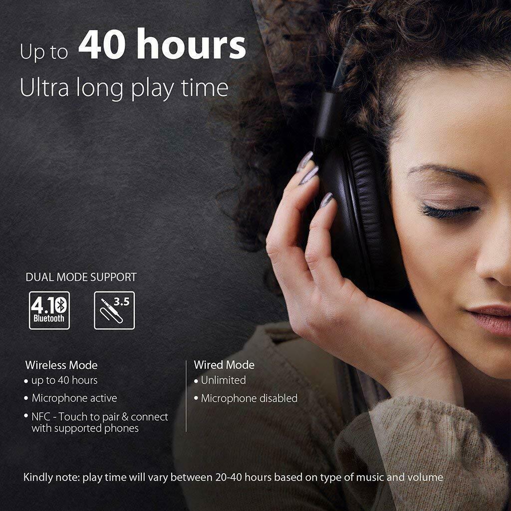 Audition Pro Wireless Wired Bluetooth HiFi Over Ear Stereo Headphones - InfinityAccessories017