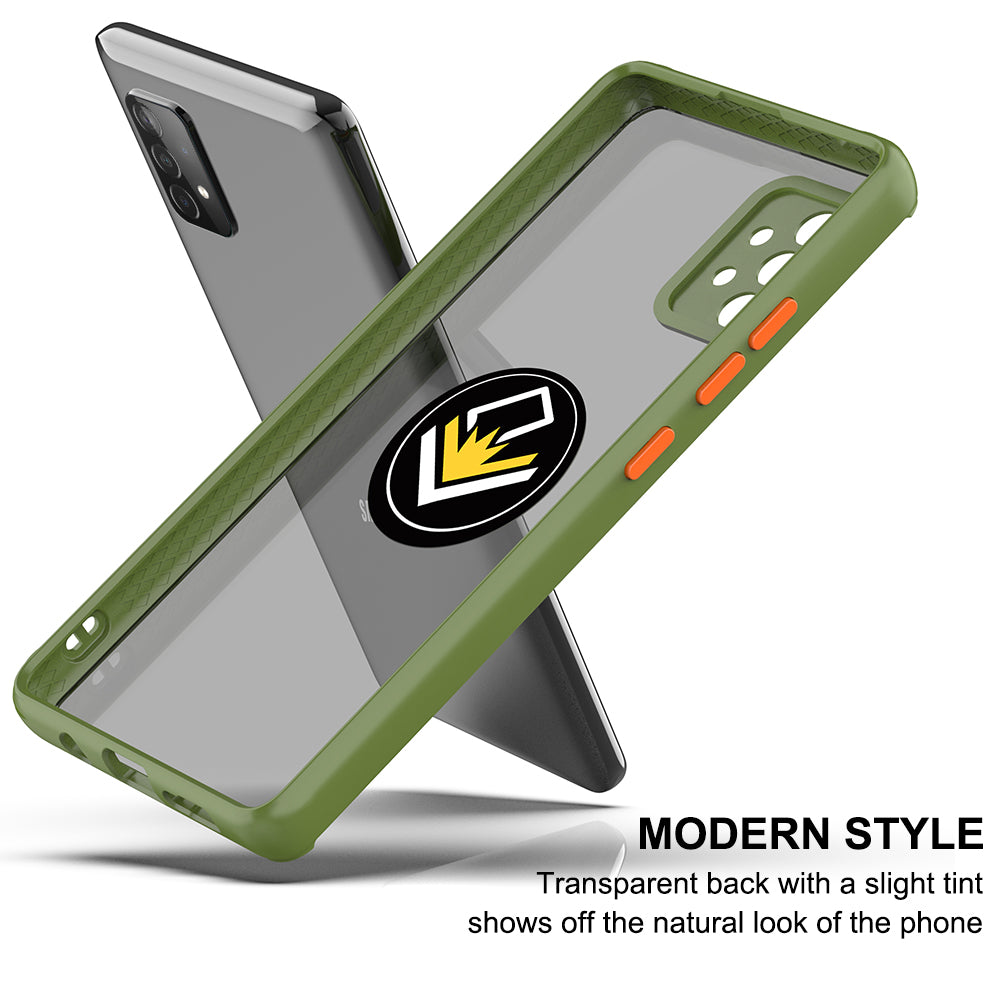 TJS "Define" Ring Kickstand Phone Case for Samsung Galaxy A52 5G