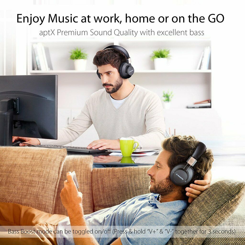Audition Pro Wireless Wired Bluetooth HiFi Over Ear Stereo Headphones - InfinityAccessories017