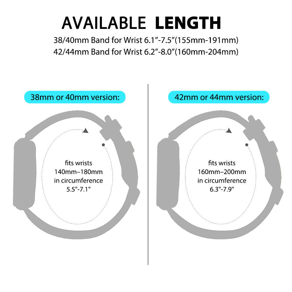 Leather Watch Band Strap Spikes Rivets for Apple iWatch Series 5/4/3/2/1 - InfinityAccessories017