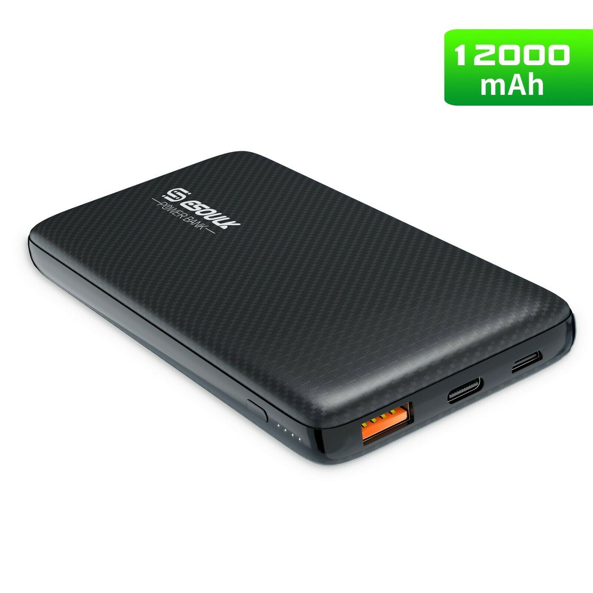 12000mAh Power Bank USB C 36W PD Fast Charge  External Battery for Iphone 11 Pro - InfinityAccessories017