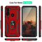 TJS "DuoGuard" Ring Kickstand Phone Case for Motorola Moto G Stylus 2020