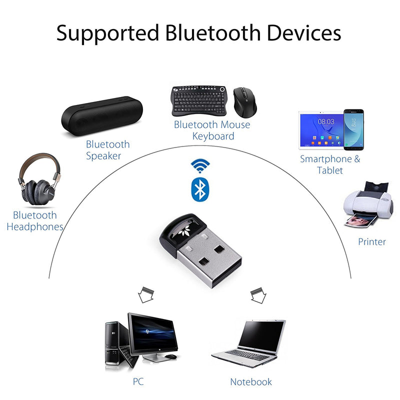 USB Bluetooth 4.0 Adapter Dongle for PC Laptop Computer Desktop Stereo - InfinityAccessories017