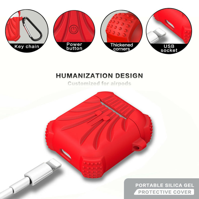 AirPods Case Protective Silicone Cover AirPod Earphone Charging Case - InfinityAccessories017
