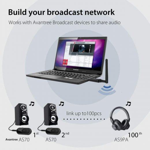 Long Range Bluetooth USB Audio Transmitter & Broadcasting Dongle - InfinityAccessories017