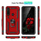 TJS "DuoGuard" Ring Kickstand Phone Case for Motorola Moto G Power 2020