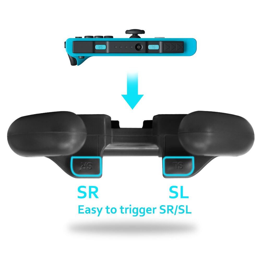 Racing Steering Wheel for Nintendo Switch Joy-Con Controller Handle Grip (2 PACK) - InfinityAccessories017