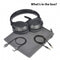 Aria Bluetooth Active Noise Cancelling Headphones with Mic, Good Sound, Replaceable Ear Pads, Spacious, 35H Wireless Wired ANC Over Ear Headset - InfinityAccessories017
