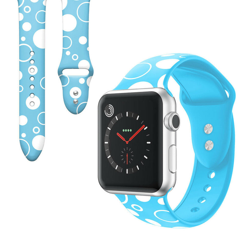 Patterned Silicone Watch Band Strap for Apple Watch Series 5/4/3/2/1 - InfinityAccessories017
