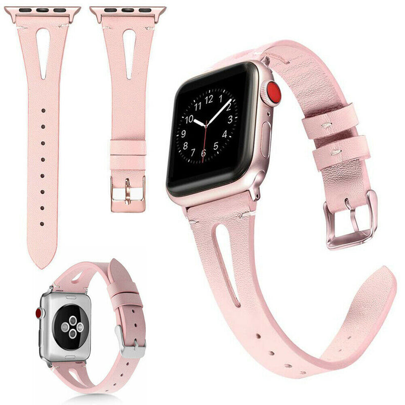 Leather Watch Band Strap Floral Flowers for Apple Watch Series 5/4/3/2/1 - InfinityAccessories017
