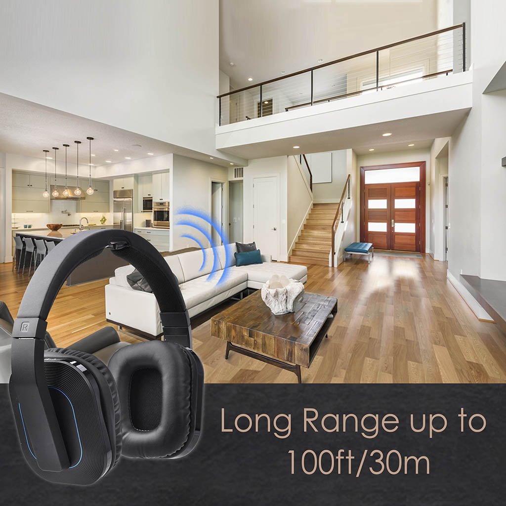 Wireless headphones for TV Watching w/Transmitter Charging Dock - InfinityAccessories017