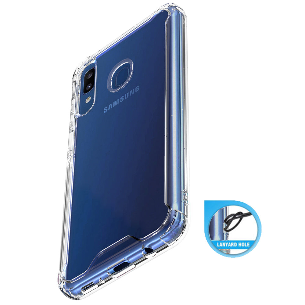 TJS "Agile" Transparent TPU Phone Case for Galaxy A20, Galaxy A30 - InfinityAccessories017