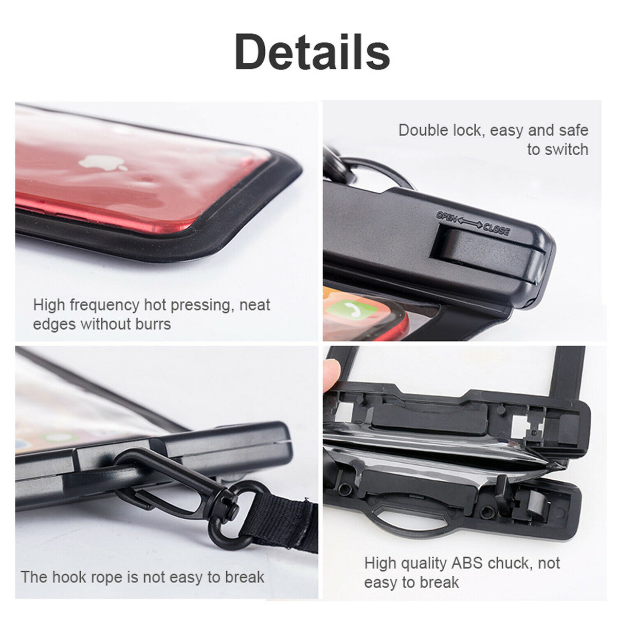 Waterproof Phone Case IPX8 Underwater Pouch Bag Pack Dry Bag Case Cover for Cell Phone - InfinityAccessories017