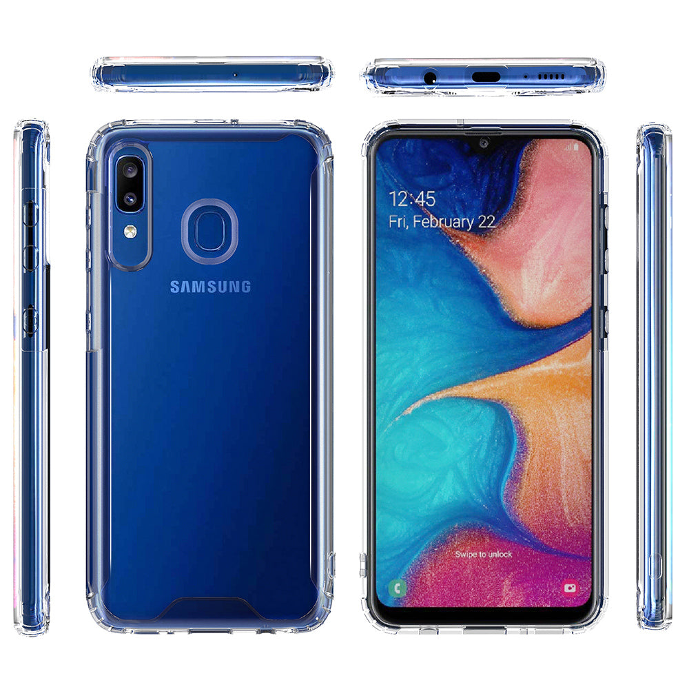 TJS "Agile" Transparent TPU Phone Case for Galaxy A20, Galaxy A30 - InfinityAccessories017