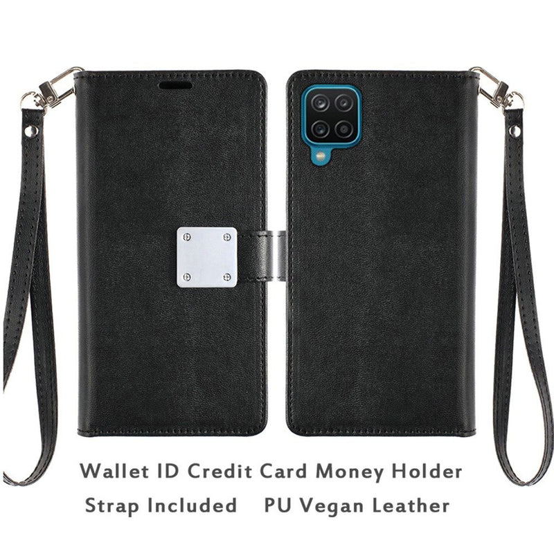 TJS Wallet Phone Case for Samsung Galaxy A12