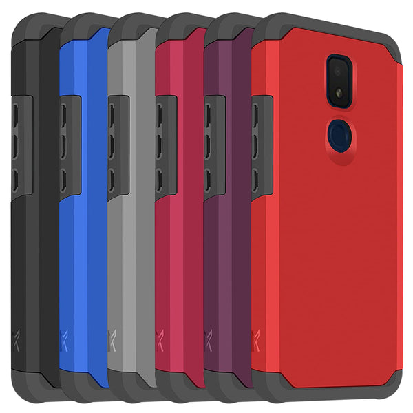 TJS "ArmorLux" Hybrid Phone Case for AT&T Motivate2