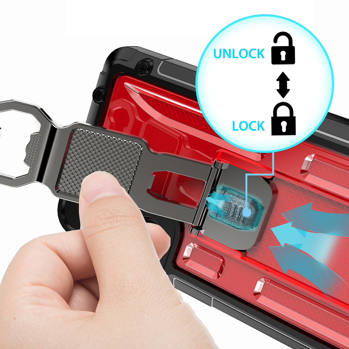 TJS "Opener" Hybrid Phone Case for Samsung Galaxy S21+ 5G