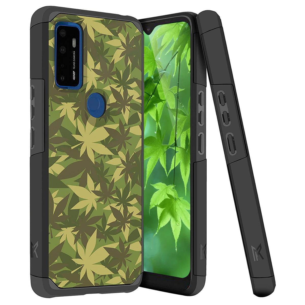 TJS "ArmorLux" Hybrid Phone Case for AT&T Radiant Max 5G / AT&T Fusion 5G / Cricket Dream 5G / Cricket Innovate 5G