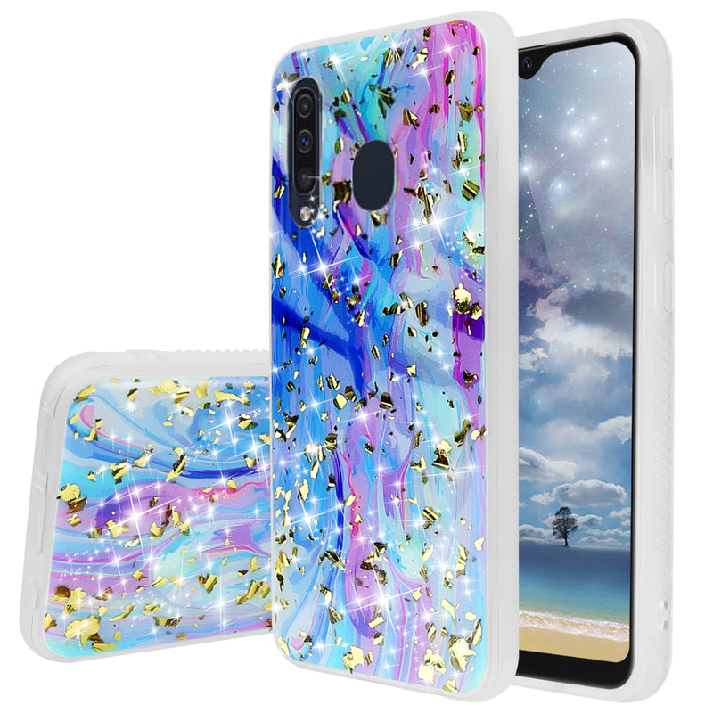 TJS “Minerva” Glitter TPU Phone Case for Galaxy A20, Galaxy A30, Galaxy A50 - InfinityAccessories017