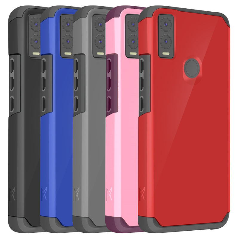 TJS "ArmorLux" Hybrid Phone Case for Cricket Innovate E 5G