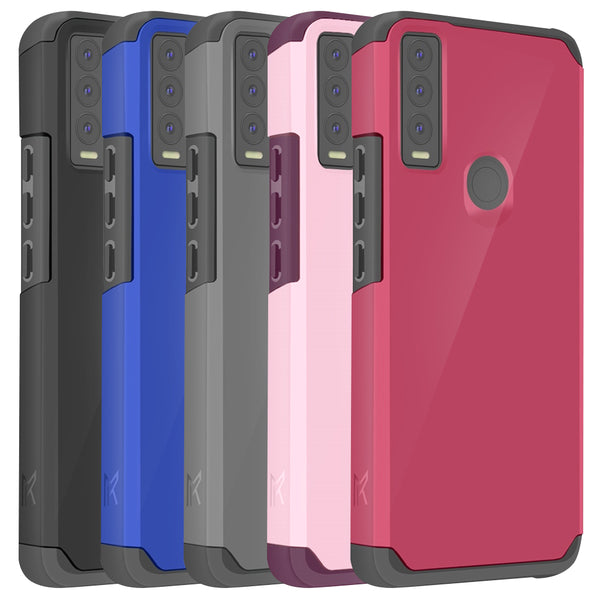 TJS "ArmorLux" Hybrid Phone Case for Cricket Ovation 3